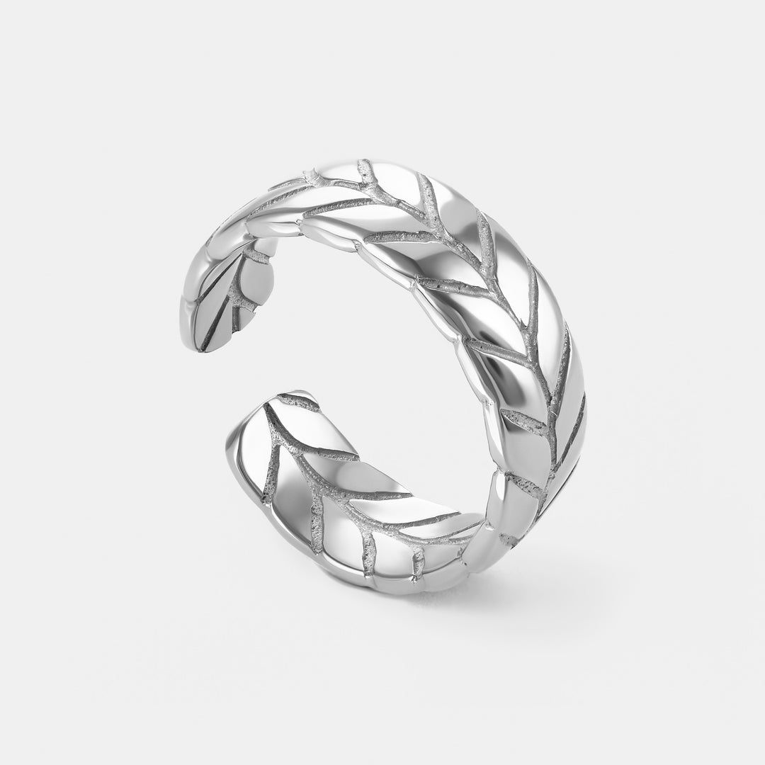 Silver ring SILVER WAVE