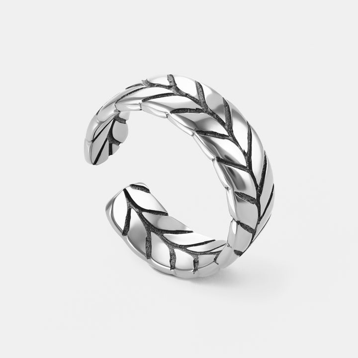 Silver ring SILVER WAVE