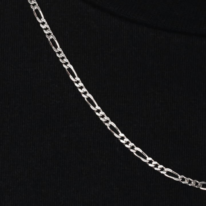 Silver Chain Figaro