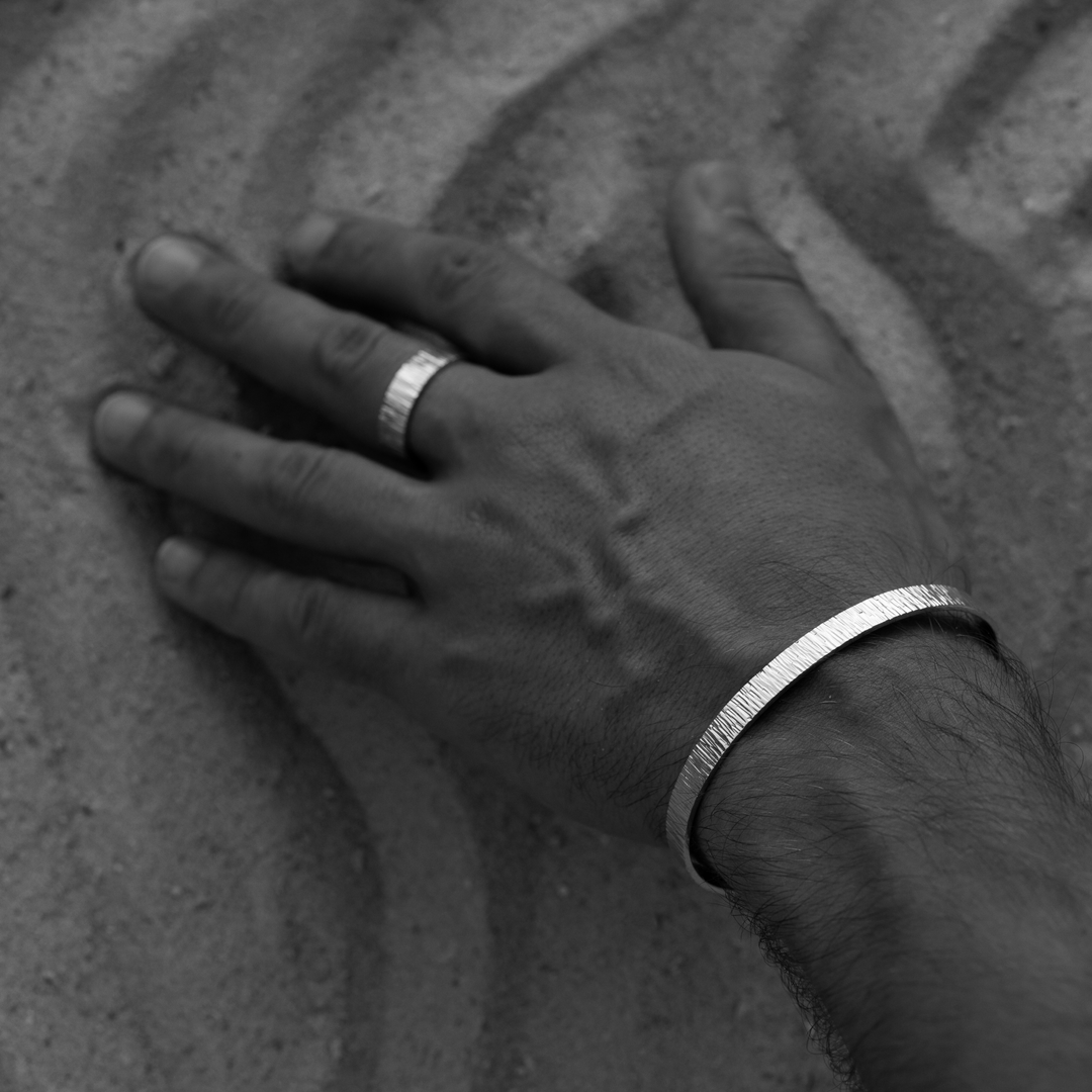 Silver bracelet RELIEF