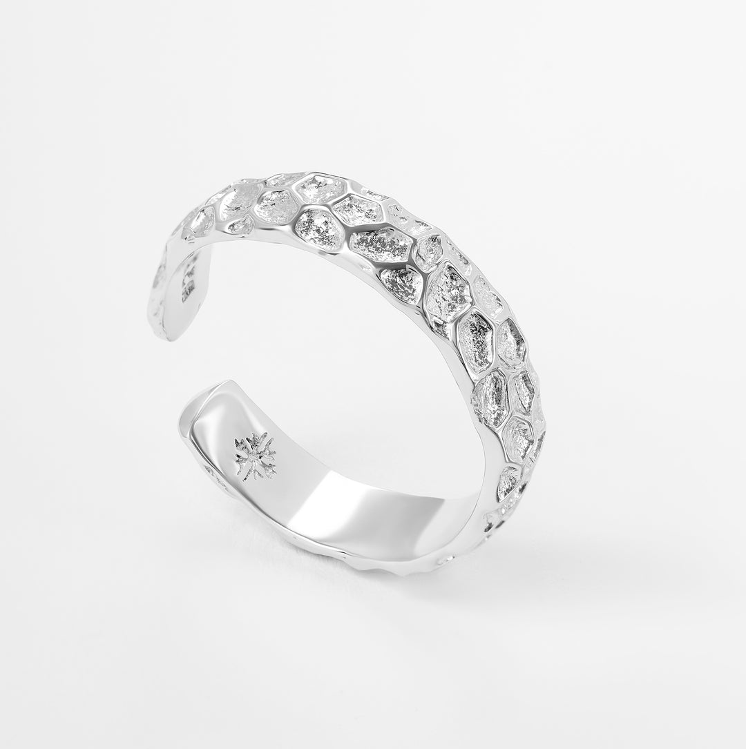 Silver ring СRATER